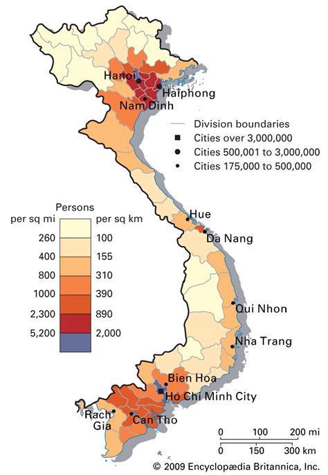 vietnam population distribution